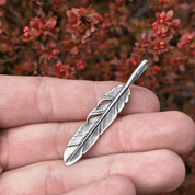 SHAMANIC FEATHER, PENDANT, SILVER 925 - PENDANTS