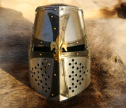 GRAND MASTER, CRUSADER GEAT HELMET, 1.5 MM - CASQUES MÉDIÉVAUX