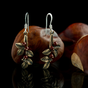 CANNEBERGES, BOUCLES D'OREILLES, BRONZE - BIJOUTERIE FANTAISIE