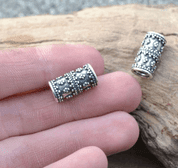 VIKING BEARD RING, SILVER, 7 MM DIAMETER - PENDANTS - HISTORICAL JEWELRY