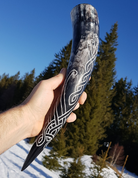 RAVEN, CROW, DRINKING HORN - DRINKING HORNS