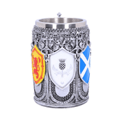 TANKARD OF THE BRAVE SCOTTISH SHIELD MUG - MUGS, GOBLETS, SCARVES