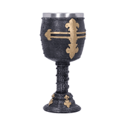 CRUSADER MEDIEVAL KNIGHT CHAINMAIL WINE GOBLET - MUGS, GOBLETS, SCARVES