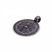 VESNA, PAGAN SILVER PENDANT WITH MOLDAVITE - BIJOUX À MOLDAVITES TCHÈQUES