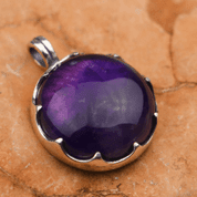 GOTLAND PENDANT, AMETHYST AND SILVER - PENDANTS