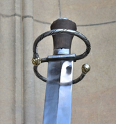 KATZBALGER, RENAISSANCE ARMING SWORD, DECORATED BY BRASS - FALCHIONS, SCOTLAND, OTHER SWORDS