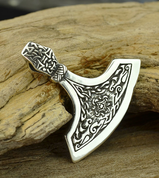 HERSIR, NORSE AXE, SILVER PENDANT - PENDANTS