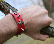 ROCKER, LEATHER BRACELET XXIII - WRISTBANDS