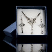 ELANOR, MOLDAVITE SET, SILVER - JEWELLERY SETS