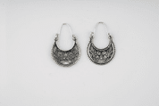 BOUCLES D'OREILLES BYZANTINES, XE SIÈCLE, VIKING RUS, ARGENT 925 - BOUCLES D'OREILLES - BIJOUX HISTORIQUE