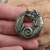 CELTIC FOX, PENDANT ZINC ANT. BRASS - CELTIC PENDANTS