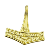 THOR'S HAMMER, ROMERSDAL, DENMARK, REPLIKA PENDANT, 14K GOLD - SCHMUCK AUS GOLD