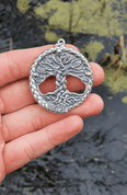 CELTIC OAK SACRED TREE OF LIFE PENDANT SILVER - PENDANTS