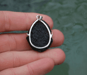 LARA - MOLDAVITE, SILVER PENDANT AG 925 - MOLDAVITES, CZECH