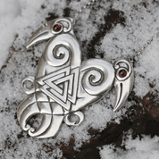 COEUR DU NORD, HUGIN ET MUNIN, COLLIER VIKING EN ARGENT - COLLIERS