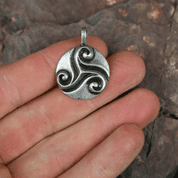 CELTIC TRISKELE, PENDANT, ZINC, ANTIQUE SILVER - ALL PENDANTS, OUR PRODUCTION