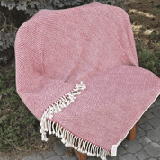 MERINO, WOOL BLANKET FROM THE BALKANS, ZIGZAG - WOOLEN BLANKETS, THE BALKANS