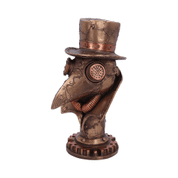 STEAMPUNK BEAKY PLAGUE DOCTOR BUST FIGURINE - FIGURES, LAMPS