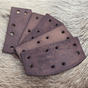 LEATHER SCALE, 1 PIECE, BROWN - LEATHER ARMOUR/GLOVES