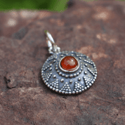 ISOLDA, HESSONITE, SILVER PENDANT - PENDANTS