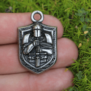 KNIGHT IN ARMOR, AMULET, ZINC - AMULETS AND TALISMANS