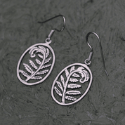 FOUGÈRE, BOUCLES D'OREILLES EN ARGENT - BOUCLES D'OREILLES - BIJOUX HISTORIQUE