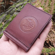 SCOTTISH THISTLE - LEATHER WALLET, BROWN - WALLETS