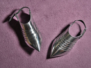 SABATONS OR SOLLERETS, POLISHED, 1.5 MM - ARMOR PARTS
