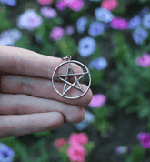 PENTACLE - PENTAGRAM, PENDANT, BRONZE - MAGICAL AMULETS