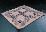 FIDCHELL, A CELTIC BOARD GAME VERSION CÚ CHULAINN WITH A LEATHER BOARD - CELTIC BOARD GAMES