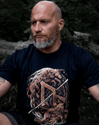 URUZ - COLLECTION FUTHARK, MEN'S T-SHIRT COLORED - PAGAN T-SHIRTS NAAV FASHION