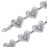 CELTIC HEARTS, SILVER BANGLE, AG 925 - ARMBÄNDER