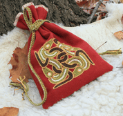 VIKING POUCH, TEXTILE, GOTLAND - ACCESSORIES FOR COSTUMES