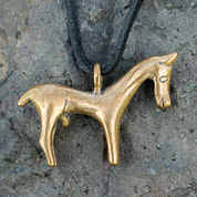 CELTIC HORSE PENDANT FROM GALLIA, BRONZE - BRONZE HISTORICAL JEWELS