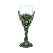 ABSINTHE LA FEE VERTE GREEN GOBLET WINE GLASS - TASSEN, KELCHE