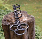 MEDIEVAL KEY, FORGED TOWEL RACK - FORGED IRON HOME ACCESSORIES