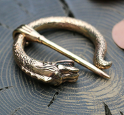 NIDHOGG, DRAGON BROCHE, BRONZE - OBJETS EN BRONZE