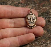 CELTIC HEAD, BRONZE PENDANT - ANHÄNGER, HALSKETTEN