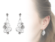 ARCTIC, EARRINGS, GLASS, BIJOUX - MODESCHMUCK