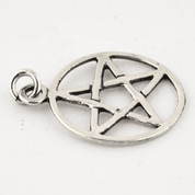 PENTACLE, STERLING SILVER PENDANT - MYSTICA SILVER COLLECTION - PENDANTS