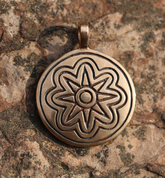 BRONZE AGE SUN IV, BRONZE PENDANT - ANHÄNGER, HALSKETTEN