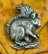 SQUIRREL, STERLING SILVER PENDANT - PENDANTS