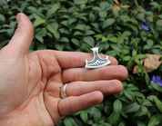 PERUN'S BEARDED AXE, SILVER PENDANT - PENDENTIFS