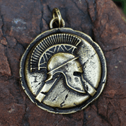 SPARTA, SPARTAN WARRIOR, PENDANT, ZINC, ANT.BRASS - ALL PENDANTS, OUR PRODUCTION