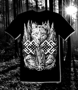 WOLF WARRIOR, SLAVIC T-SHIRT - PAGAN T-SHIRTS NAAV FASHION