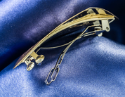 ERIN, BRASS HAIR CLIP, MADE IN IRELAND - CELTIC BRASS JEWELS, IMPORT FROM IRELAND