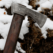 CARPATHIA VALASKA TRADITIONAL FORGED CARPATHIAN AXE - ETCHED - HALLEBARDES, HACHES, MASSES