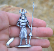 TOURNAMENT KNIGHT, HISTORICAL TIN STATUE - MINIATURES EN ÉTAIN