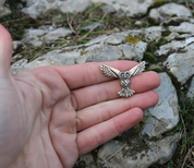 HIBOU VOLER, PENDENTIF, BRONZE, TALISMAN - BIJOUX ANIMALIERS