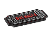 VALHALLA TICKET, 3D BLACKMEDIC RUBBER VELCRO PATCH - MILITARY PATCHES
